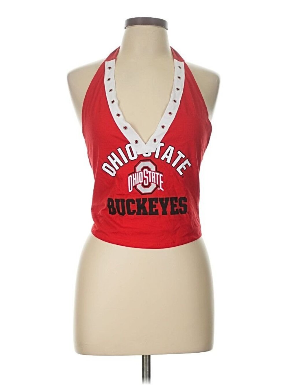 Ohio State Buckeyes Low V-Neck Halter Top